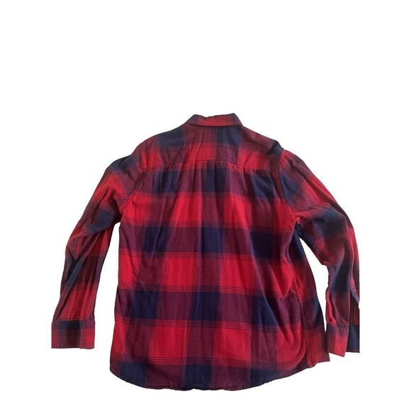 Vintage Roebuck & Company Red Blue Flannel Size XL - Picture 5 of 5